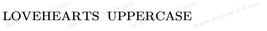 LOVEHEARTS UPPERCASE字体转换